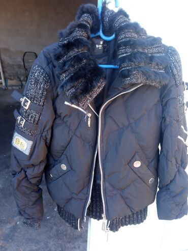 женские куртки с мехом: Пуховик, 4XL (EU 48)