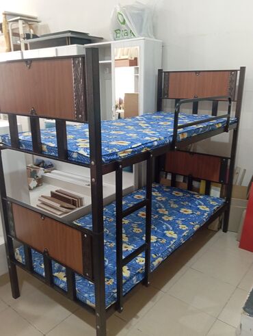 çarpayı satışı: Oğlan və qız üçün, İşlənmiş, Çarpayı, Matras ilə, Siyirməsiz, Dəmir