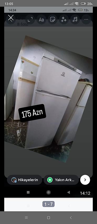 dvd satisi: Indesit iki qapılı soyuducu - Üst hissədə dondurucu bölmə, alt — 1