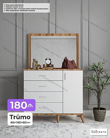 Ev və bağ: Trümo – 40×180×80 sm - Material: 18 mm laminat - Rəng seçimi — 1
