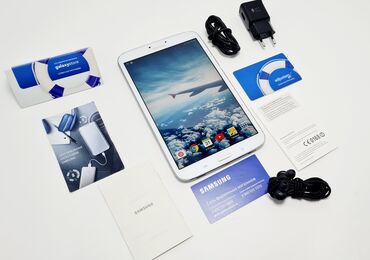 Планшет, Samsung, память 256 ГБ, 9" - 10", 4G (LTE), Б/у, Трансформер цвет - Белый