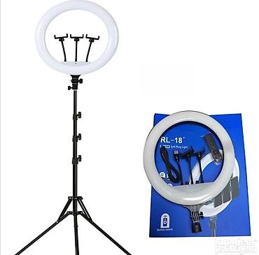 grejac na plin: LED Ring Light 18 inča (Ø 45 cm) + stativ Profesionalno LED svetlo u — 1