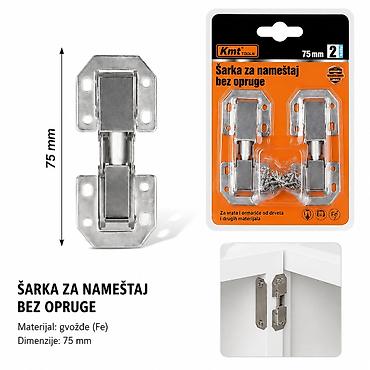 KMT Žaba kuglica šarka 2385683 Opis: - Set šarki za nameštaj bez