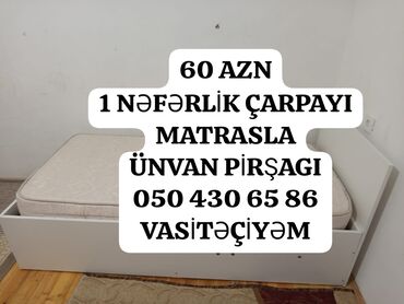 Çarpayılar: İşlənmiş, Təknəfərlik çarpayı, Bazalı, Matras ilə lalafo.az -da Çarpayılar: İşlənmiş, Təknəfərlik çarpayı, Bazalı, Matras ilə