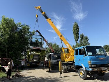 Услуги манипулятора: Кран услуга Стрела 21 метр Контейнер вагон бухта кирпич кум шагыл — 7