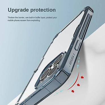 Maske i futrole za telefone: Maska Nillkin Nature Pro za iPhone 14 Pro Max 6.7 plava. Uz brzu — 8