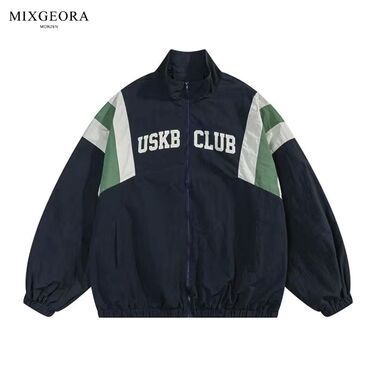 лацка: MIX GEORA ретро-куртка с цветными блоками с лацканами, куртка, мужская
