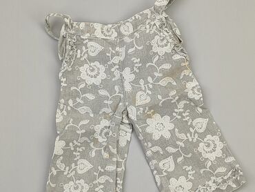 ubrania zestawy: Baby material trousers, 6-9 months, 68-74 cm, condition - Good