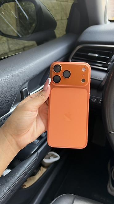 Мобильные телефоны и аксессуары: IPhone 17 Pro Max, Б/у, 1 ТБ, Оранжевый, Коробка, 97 % — 2