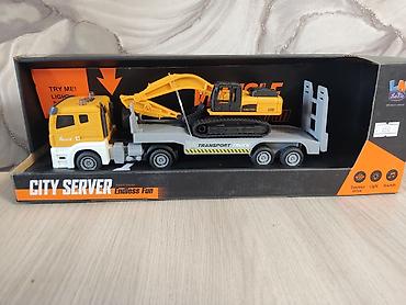 truck: Игровой набор City Server “Endless Fun”: автотрейлер с экскаватором - — 1