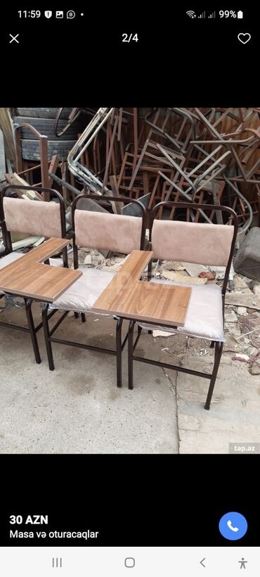 Stullar: Qonaq otağı üçün, Yeni, Qatlanmayan, rəng - Bej Stul -da lalafo.az — 5 Stullar: Qonaq otağı üçün, Yeni, Qatlanmayan, rəng - Bej Stul — 5