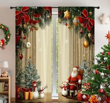 Ostali proizvodi za kuću: Novogodišnje zavese Dimenzije 150x60cm Cena 1700din/2kom kao na slici — 20