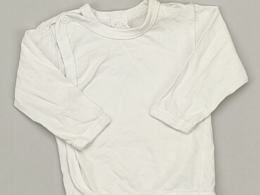 bluzka oversize biała: Bluzka, 0-3 m, stan - Dobry