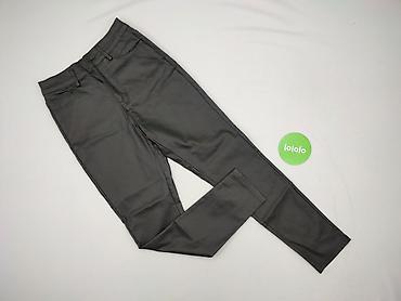 high waist: Spodnie materiałowe damskie, rozmiar M — 2