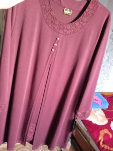 бордовые джинсы женские: Повседневное платье, Осень-весна, Короткая модель, 6XL (EU 52)
