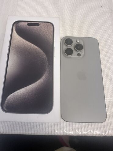 pitminutka ustası: IPhone 15 Pro, 128 ГБ, Natural Titanium, Face ID