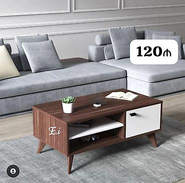 divan kreditle: Masaüstü qəhvə masası – müasir skandinavi dizayn - Material: taxta — 1