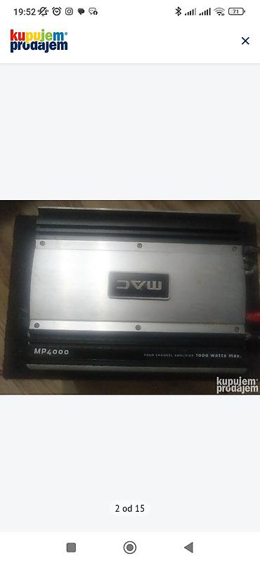 skuteri novi sad: Set auto audio opreme – pojačala i kondenzatori: 1) Mac Audio MPX — 4