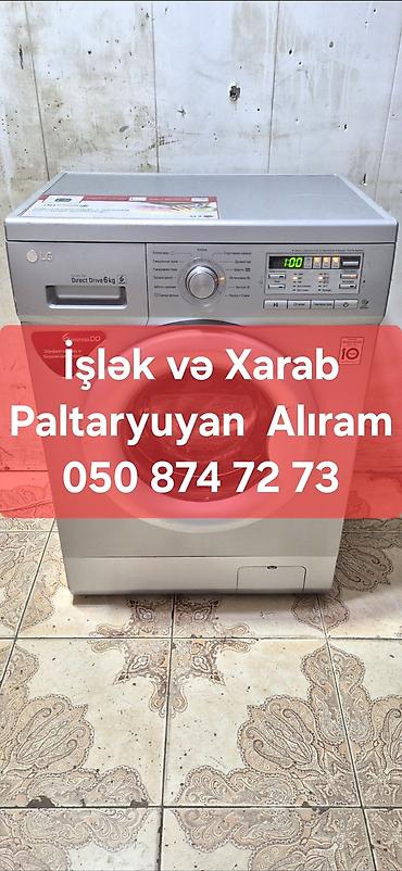 Стиральные машины: İşlək xarab paltaryuyan alıram şəkilini cəkin atın baxaq gəlib ünvanan — 1
