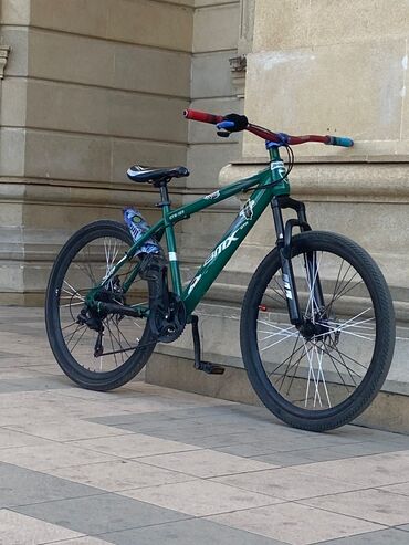 İdman velosipedləri: Şəhər və enduro tipinə uyğun yığılmış velosiped - Çərçivə: Yaşıl — 9