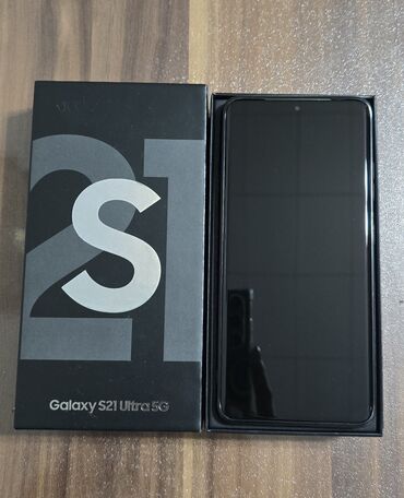Samsung: Samsung Galaxy S21 Ultra, Б/у, 256 ГБ, цвет - Серебристый, 2 SIM