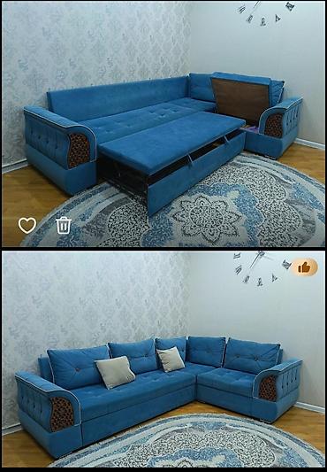 Divan – L şəkilli, açılı və bazalı model - Ölçülər: uzun hissə 298