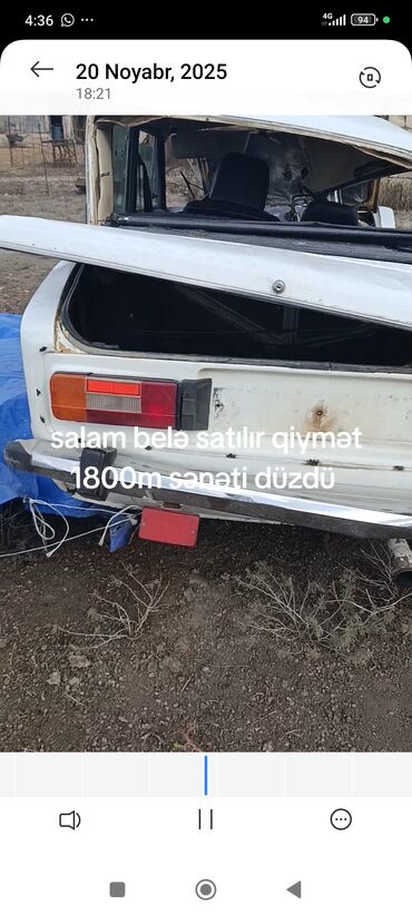 VAZ (LADA): Model: VAZ 2106 (ağ rəng) Kuzov: sedan, 4 qapı Yanacaq: benzin Ötürmə — 7