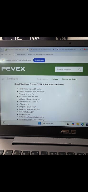 Bicikli za odrasle: E-bicikl TERRA 5.0i H46 (2022) - Električni motor 250 W - Težina — 8
