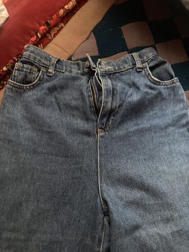 чёрные джинсы: Джинсы S (EU 36), цвет - Синий
