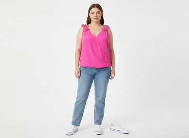 t shirty guess różowe: Shein, Топ жіночий, розмір 2XL