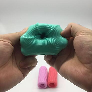 Товары для взрослых: Двусторонний мужской мастурбатор, 3 вида рельефа "YOUCUPS" Изготовлен — 9