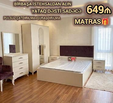 Yataq otağı dəsti – klassik və zərif dizayn Komplektə daxildir: - 2 at lalafo.az — 1 Yataq otağı dəsti – klassik və zərif dizayn Komplektə daxildir: - 2 — 1