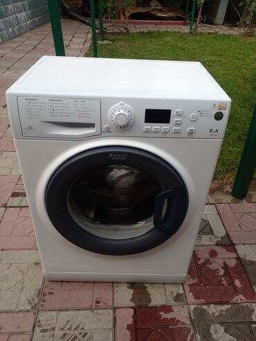ремонт аристона: Стиральная машина Hotpoint Ariston, Б/у, Автомат, До 6 кг, Компактная