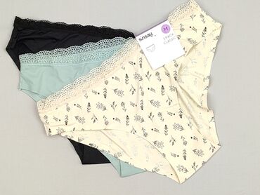legginsy lateksowe z wysokim stanem: Majtki damskie, SinSay, rozmiar M