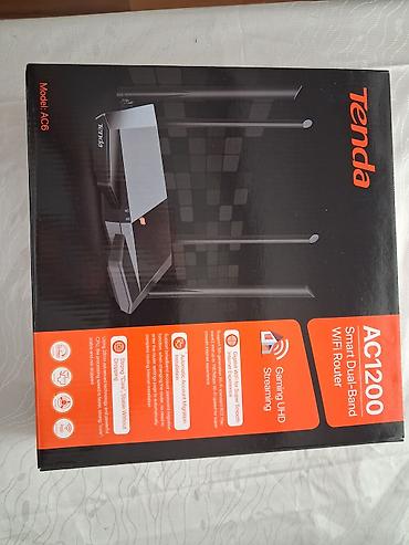 Tenda AC6 AC1200 Smart Dual Band Wi‑Fi Router Xüsusiyyətlər: - İkili