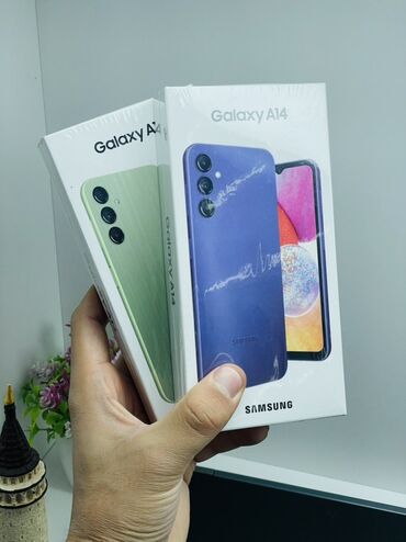 Samsung: Samsung Galaxy A14, Новый, 128 ГБ, цвет - Фиолетовый, 2 SIM — 1