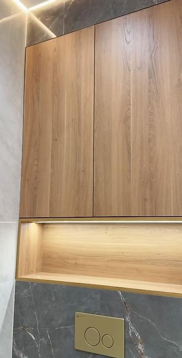 silver kitchen: Встроенная мебель и сантехнические решения для ванной и прихожей в — 3