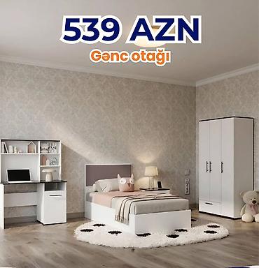 usag ucun: Gənc otağı dəsti – 539 AZN Məzmun: - Tək nəfərlik çarpayı (başlıq — 1