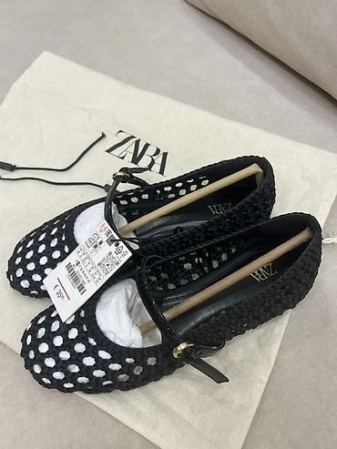 Туфли, 36, Zara, Новый, цвет - Черный, Самовывоз