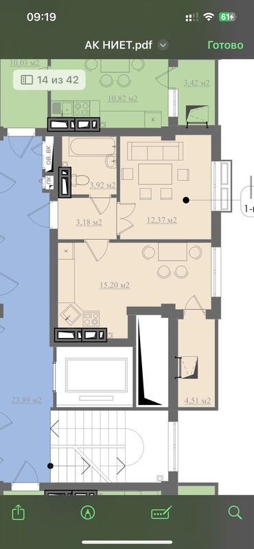 дом в покровке купить: 1 комната, 41 м², Элитка, 9 этаж, ПСО (под самоотделку)