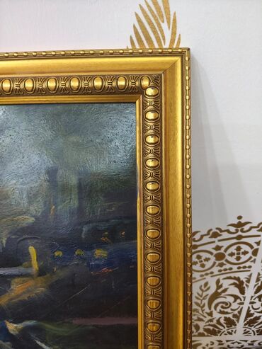 Şəkillər, tablolar: Məhsul: Orijinal yağlı boya natürmort tablo Təsvir: - Süjet: Mavi — 10