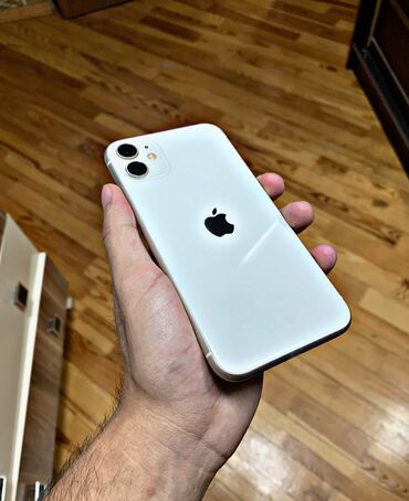 iphone 11 qiymətləri: IPhone 11, 64 GB, Ağ, Face ID