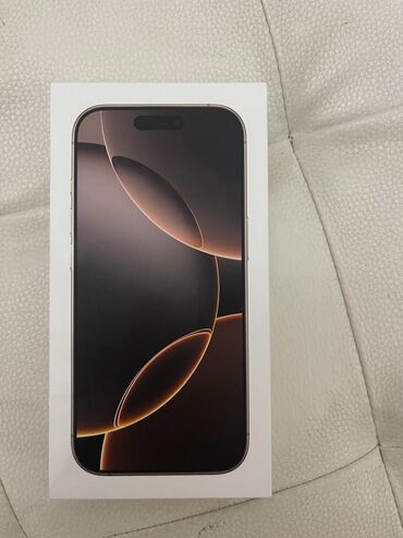 Apple iPhone: IPhone 16 Pro, 256 GB, Desert Titanium, Simsiz şarj, Face ID, Sənədlərlə