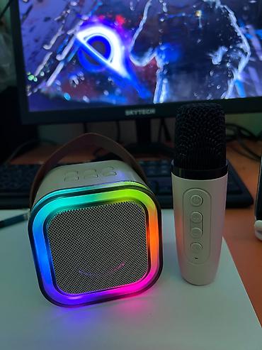Караоке: K12 portativ Bluetooth akustik sistemi + simsiz karaoke mikrofonu — 4