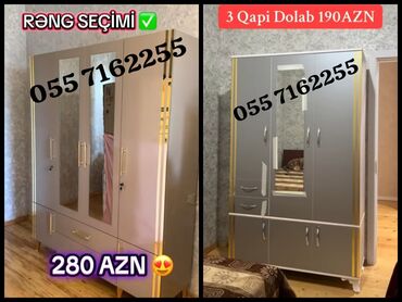 Dolablar: Açılan, 3 qapılı Düz dolab, Şifonyer -da lalafo.az — 2 Dolablar: Açılan, 3 qapılı Düz dolab, Şifonyer — 2