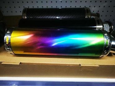 peda piccolo: Univerzalni moto auspušni lonac – rainbow titanijumski izgled - Tip — 2