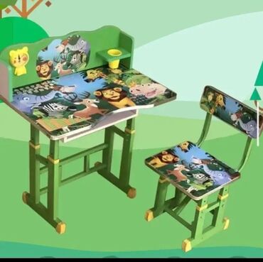 Setovi stolova i stolica: Dečiji set – podesivi radni sto sa stolicom - Namenjen za decu za — 9