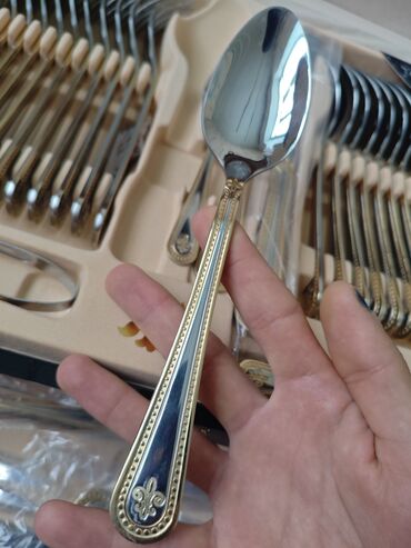 Süfrə ləvazimat dəstləri: Yenidir ! LEONARDO Italy-Milan 72 Parça Süfrə Çəngəl-Bıçaq Dəsti - — 9