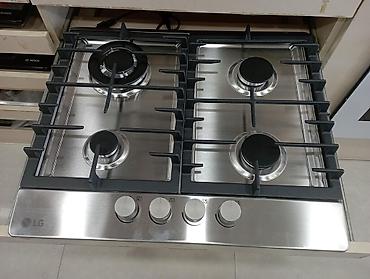 peçka soba: Bişirmə paneli "LG HU641DAG2" Konforun ümumi sayı: 4 Qaz konforu: 4 — 1