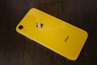 продаю айфон 12: IPhone Xr, Б/у, 128 ГБ, Желтый, Зарядное устройство, Защитное стекло, Чехол, 79 %